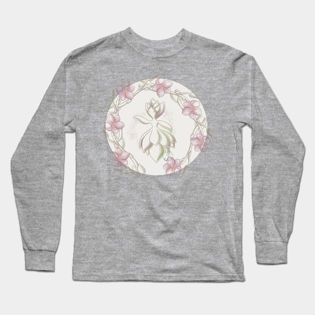 Succulent Sprite - anacampseros rufescens Long Sleeve T-Shirt by JuditangeloZK